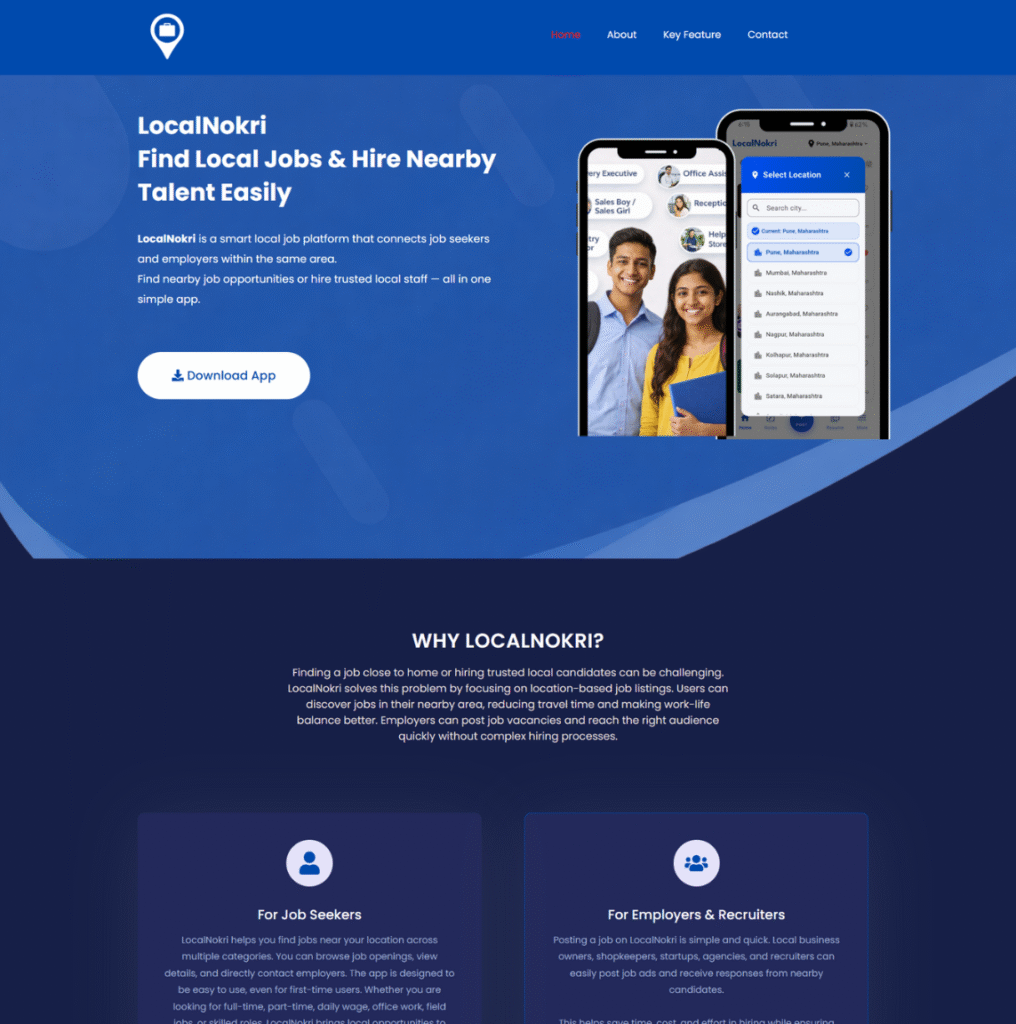 Localnokri Landing Page